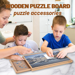 hehimhis compact puzzle board buffer zone around the frame protects edges