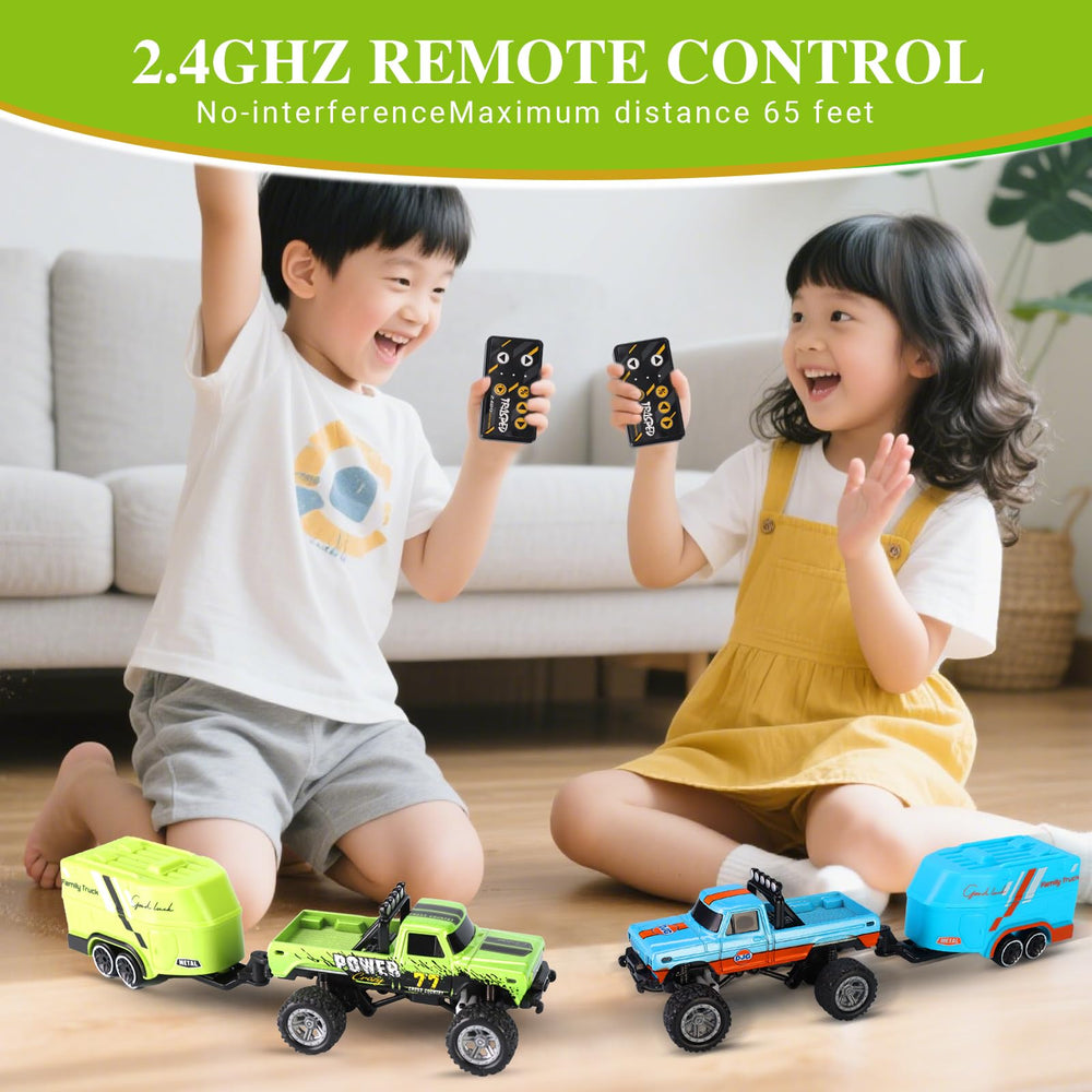 hehred Mini RC Truck in packaging ready for gifting