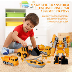 hehred portable storage box for magnetic transform car set and easy cleanup