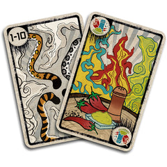 Spicy deck features 40 unique artworks across the cards.