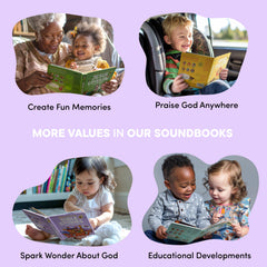 Hello 2 Kids QR code enables streaming for extended listening.