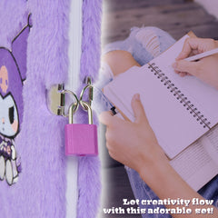 Hello Kitty diary in compact A5 size fits backpacks easily.