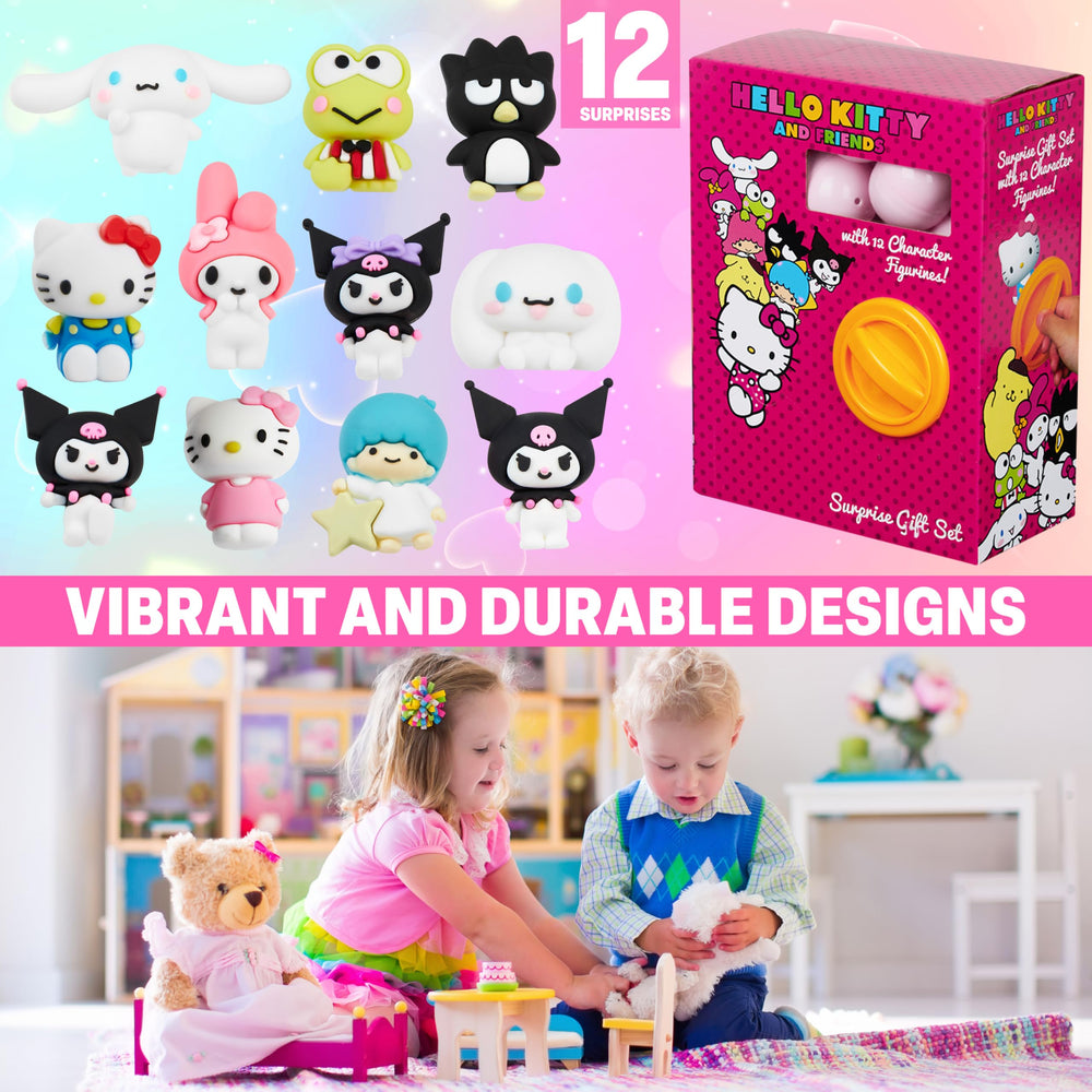 Bright Hello Kitty packaging shown under the tree, ready for holiday gifting