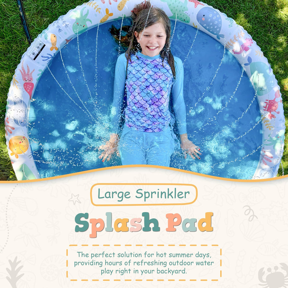 Hello Little Honey splash pad non-slip bottom helps reduce slips during active play.