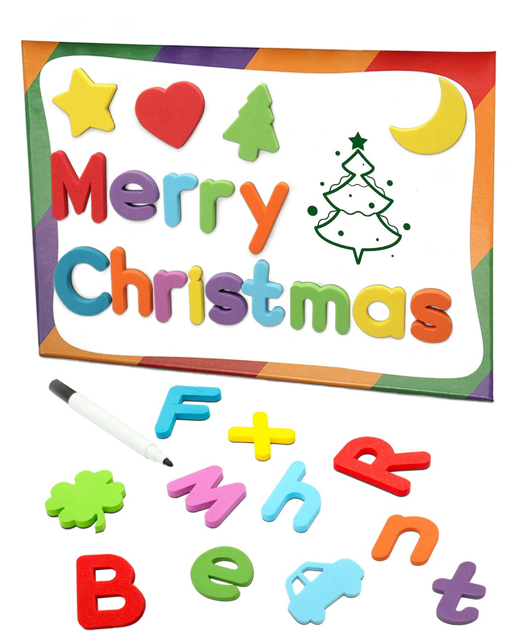 HELLOCUBE eraser and markers support drawing and word-building activities