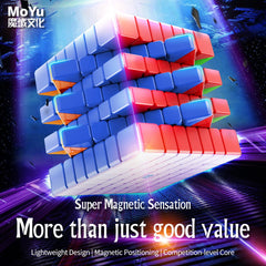 HELLOCUBE Moyu Meilong 7x7x7 V2 frosted surface resists scratches and fingerprints during long sessions.