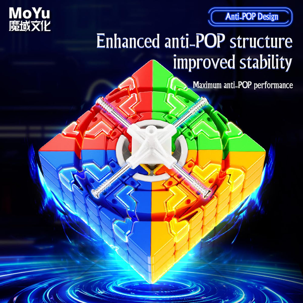 HELLOCUBE Moyu Meilong 7x7x7 V2 speed cube magnets illustrate precise alignment