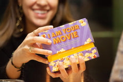 Hellofun I Am Your Movie playing scene at home with friends, for lively movie nights.