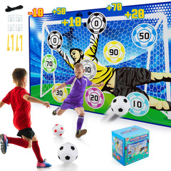 Helsort indoor-outdoor soccer goal for quick wall mount or ground play.