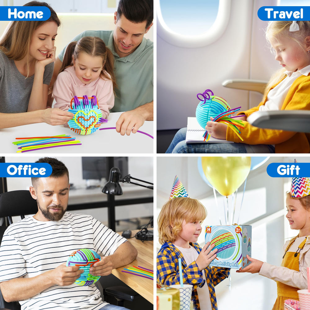 Helsort sensory ball packaging includes storage bag and thoughtful gift-ready design