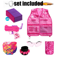 Hely Cancy girls tactical blaster in purple, easy to load for fast play.