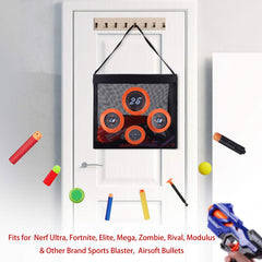Hely Cancy hanging-use feature for wall or door display.