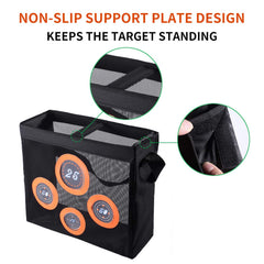 Hely Cancy large-capacity bag holds darts and gear.