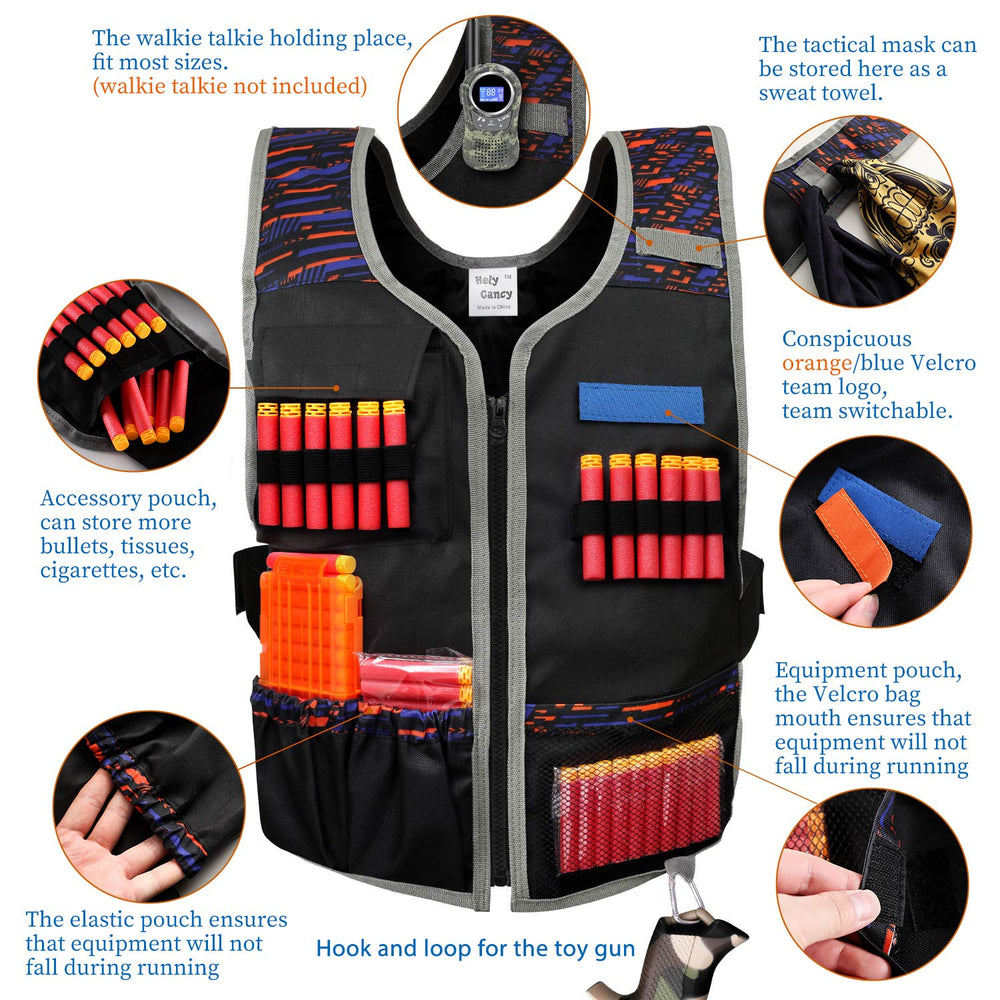 Hely Cancy vest back with mesh pocket ideal for extra gear during games.