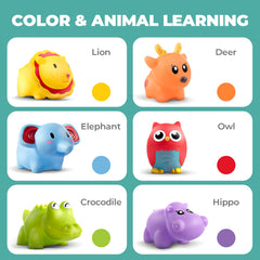 Hely Cancy tub friend fox bath toy adds imaginative play to bathtime.
