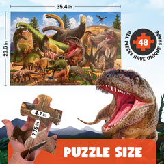 Hemalleon large 3x2ft puzzle offers a spacious, screen-free activity.