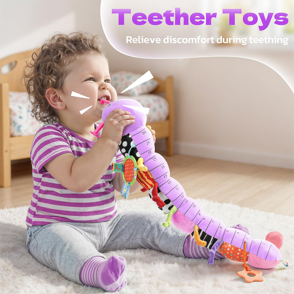 HEMRLY caterpillar baby mirror: reflection encourages tummy time and reaching