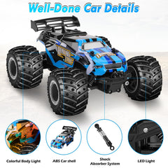 HENEROAR RC car with anti-skid tires ready for stable grip.