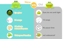 HengGL frog bath toy glowing LED and bubbles for playful bath time.