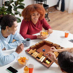 Hennaed Shut the Box is ideal for family game nights and group activities.