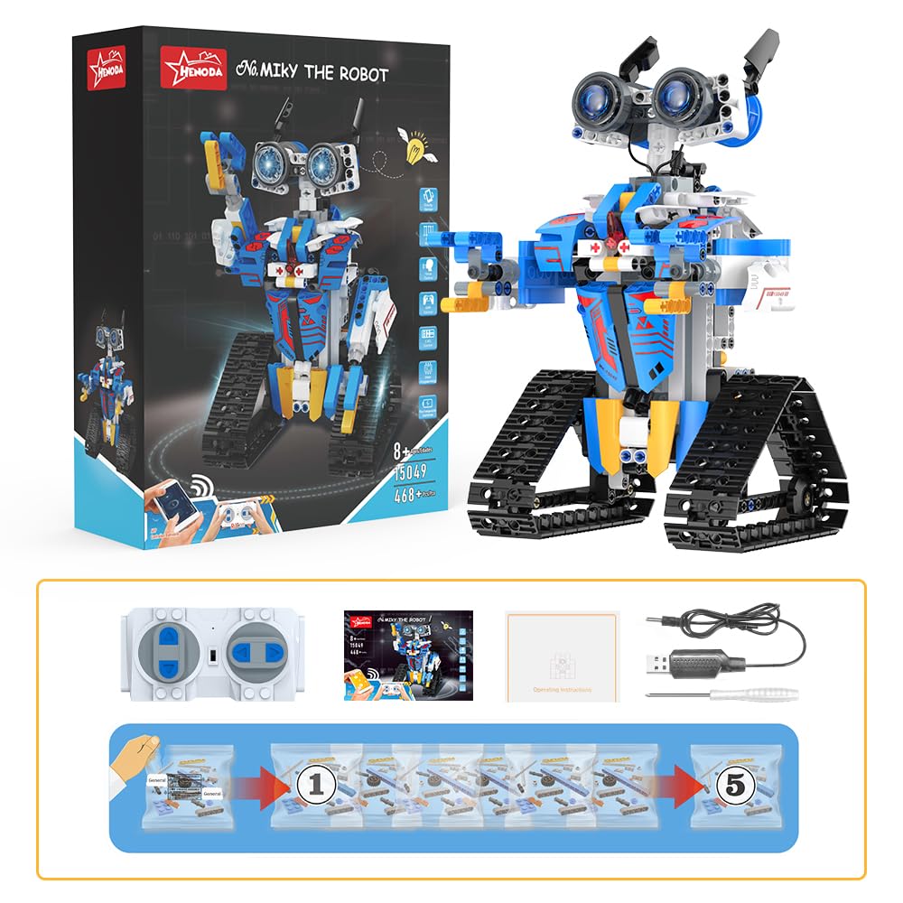 Henoda colorful assembly manual guides kids through steps clearly.