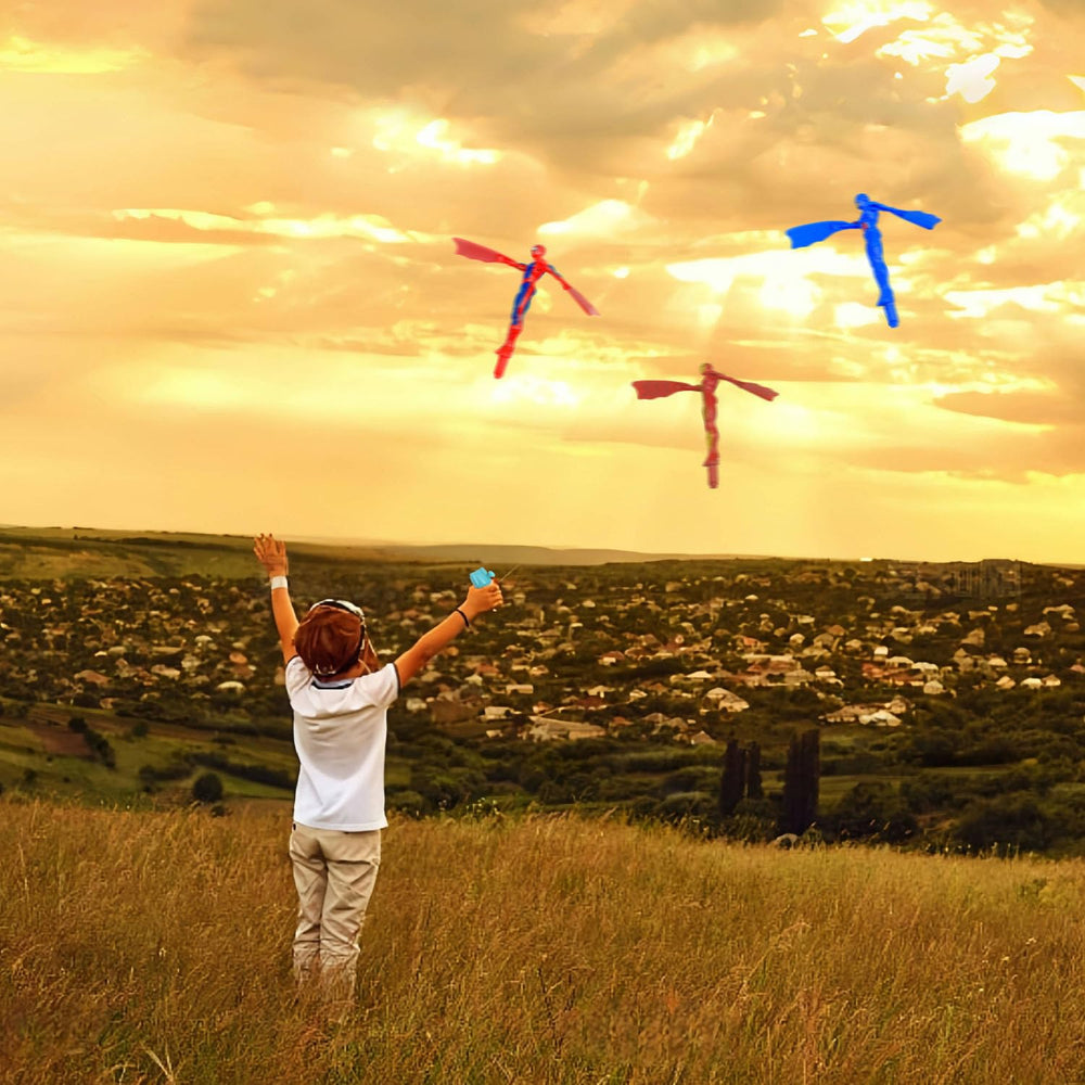 HENRYZH flying doll with pull rope for quick launch
