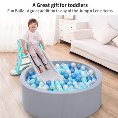 Heopeis pit balls color mix pack supports imaginative play and color learning.