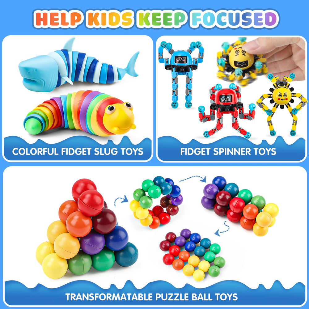 Hepoasky transformable fidget spinner provides versatile textures for stress relief.
