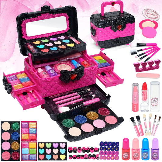 HERAPFANN kids makeup set box, colorful packaging for imaginative play