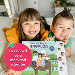 Heritage Kids Press I Love to Sing Tagalog device with colorful buttons for songs