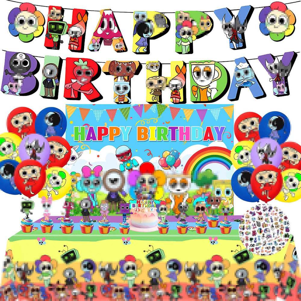 Herlax birthday party decorations set for game-themed celebrations and photo-worthy moments