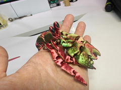 Hermit Crab Articulated Toy designed for kids and adults.