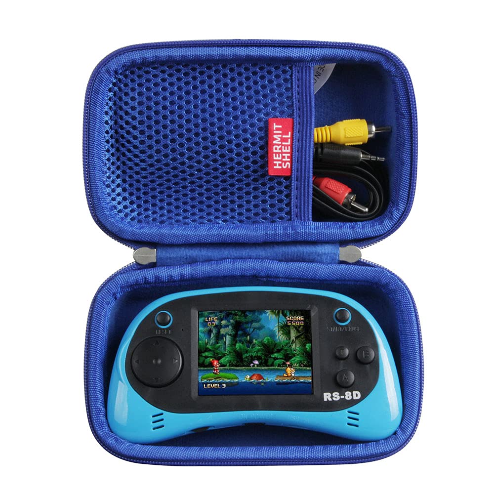 Hermitshell EASEGMER kids handheld blue front view protects the device on the go
