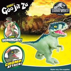 Heroes of Goo Jit Zu Giganotosaurus close-up highlighting textured skin and vivid colors.