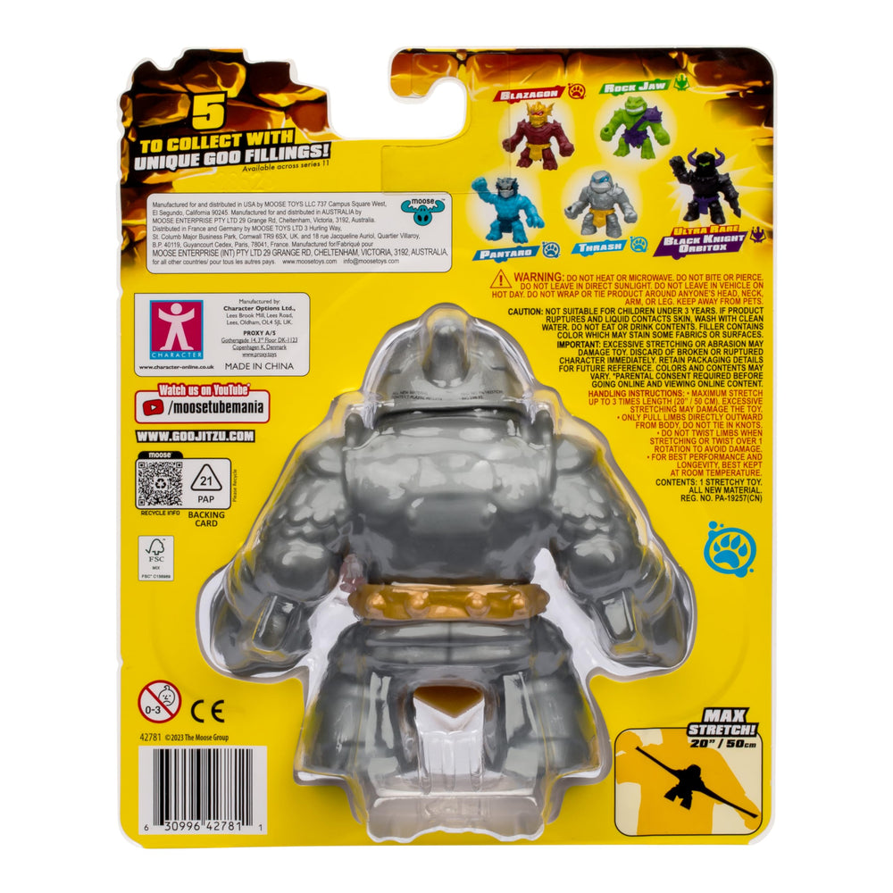 Rockjaw stretches with squishy texture for tactile play.