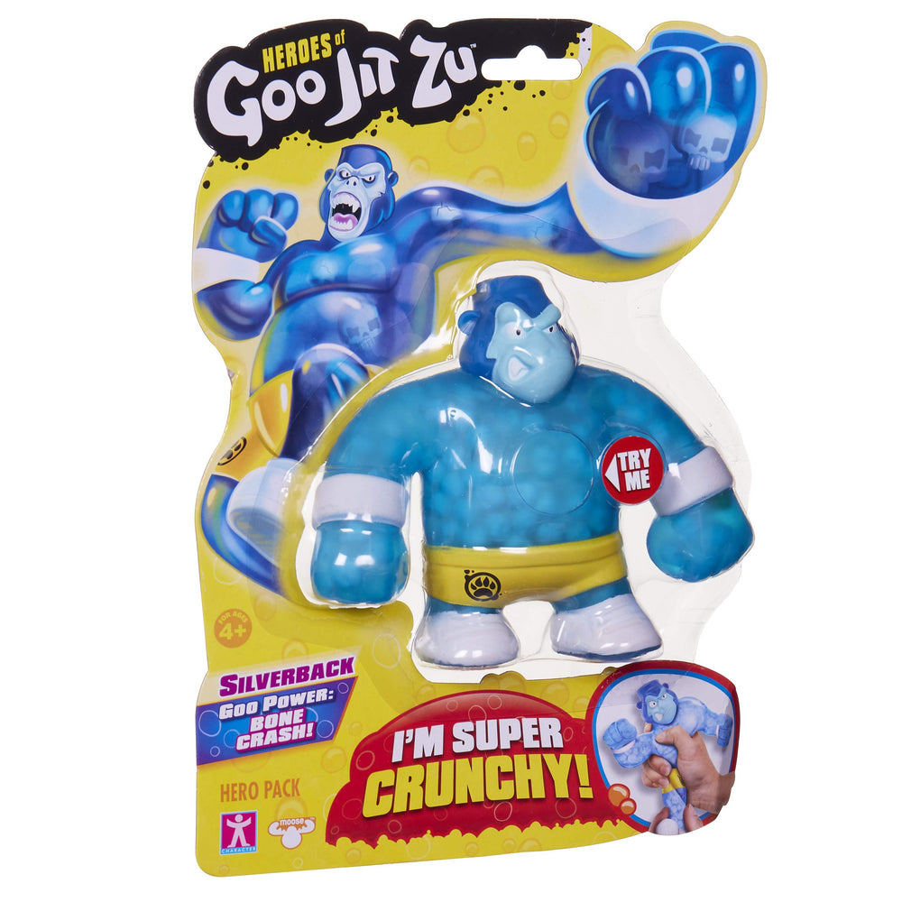 Goo Jit Zu figure offers squish and stretch to fuel imaginative play.
