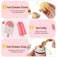 HERSITY ice cream cups brighten pretend servings and add variety