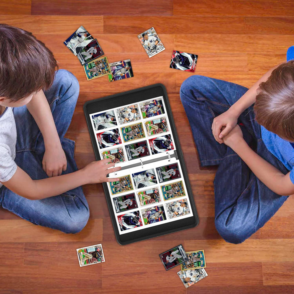 HESPLUS travel-ready binder accommodates multiple card types beyond football cards.