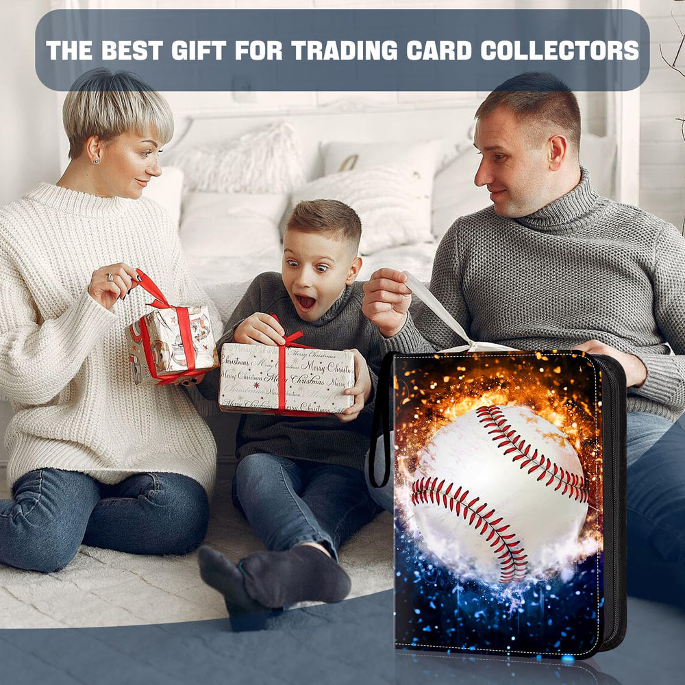 HESPLUS binder fits baseball, football, basketball, and gaming cards.