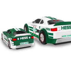 Hess Toy Stock Car Racers roaring sounds enhance action-packed storytelling.
