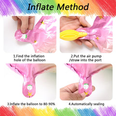 Heukikt unicorn round balloon adds playful focal point