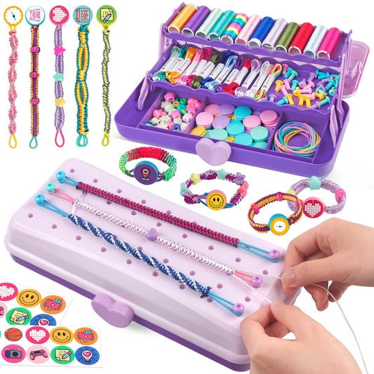 Hewauorion friendship bracelet kit packaging shows an easy setup for quick gifting
