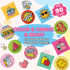 Hewaurorion sticker arts set featuring 90 designs for notebooks.