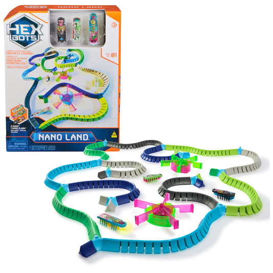 HEX BOTS Nano Land Flash Nano light-up action fuels imaginative play