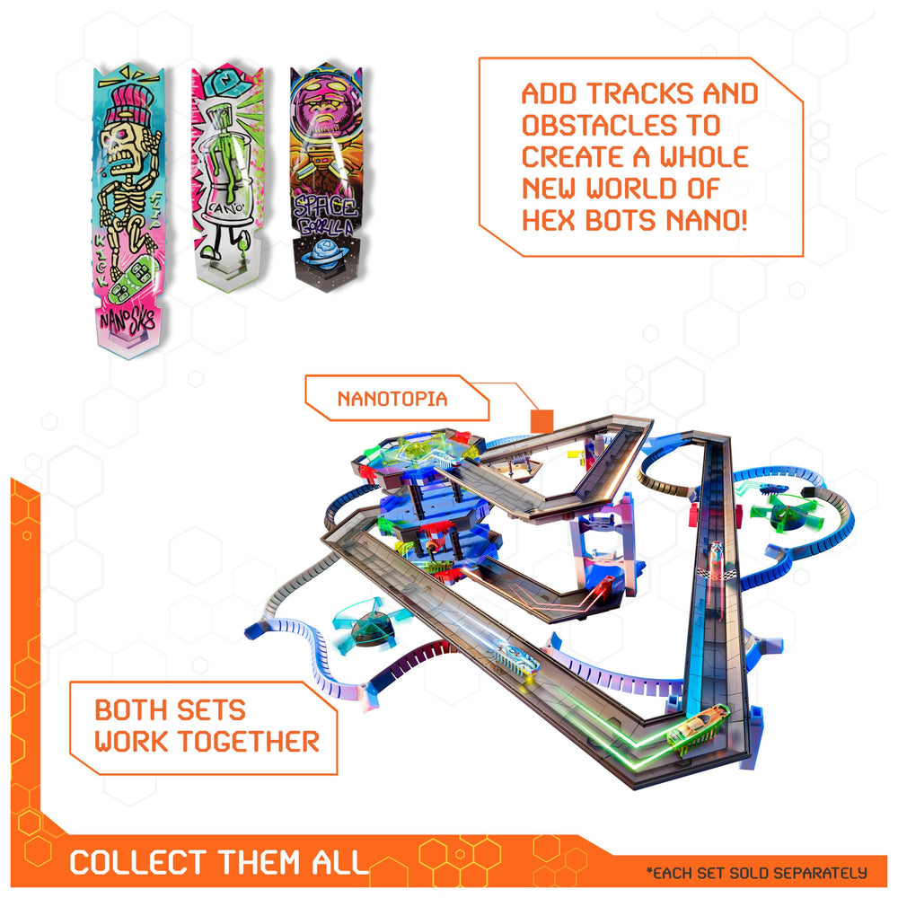 HEX BOTS Nano Land Jelly Walls flexible barriers for creative tracks