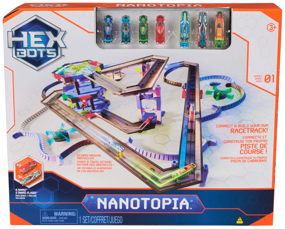 HEX BOTS Nanotopia autonomous movement mimics bug-like exploration for engaging play