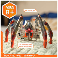 HEX BOTS Tarantula remote control for precise maneuvering.
