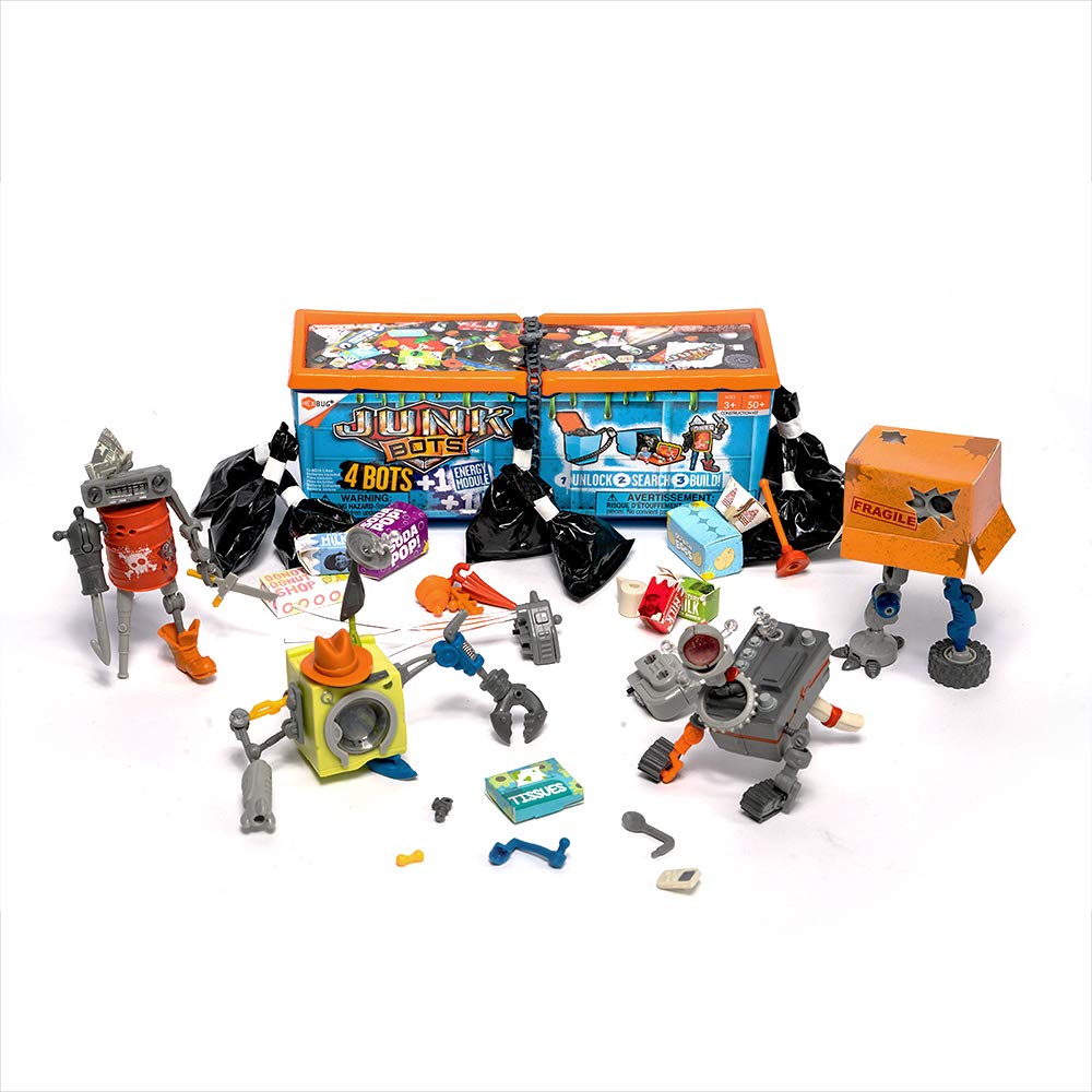 HEXBUG JUNKBOTS batteries included ensure immediate play right out of the box.