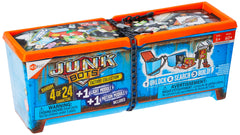 HEXBUG Junk Bots factory-collection assembly shows modular pieces for imaginative play