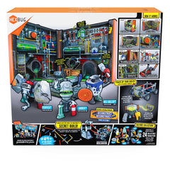 HEXBUG JUNKBOTS interlocking pipes enabling quick rebuilds in the factory habitat.